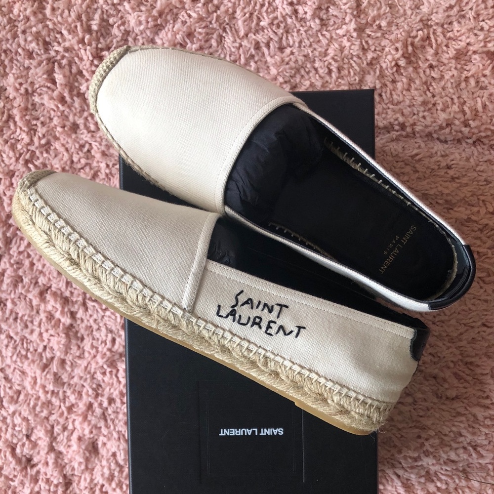 YSL (Yves Saint Laurent) Embroidered Espadrilles